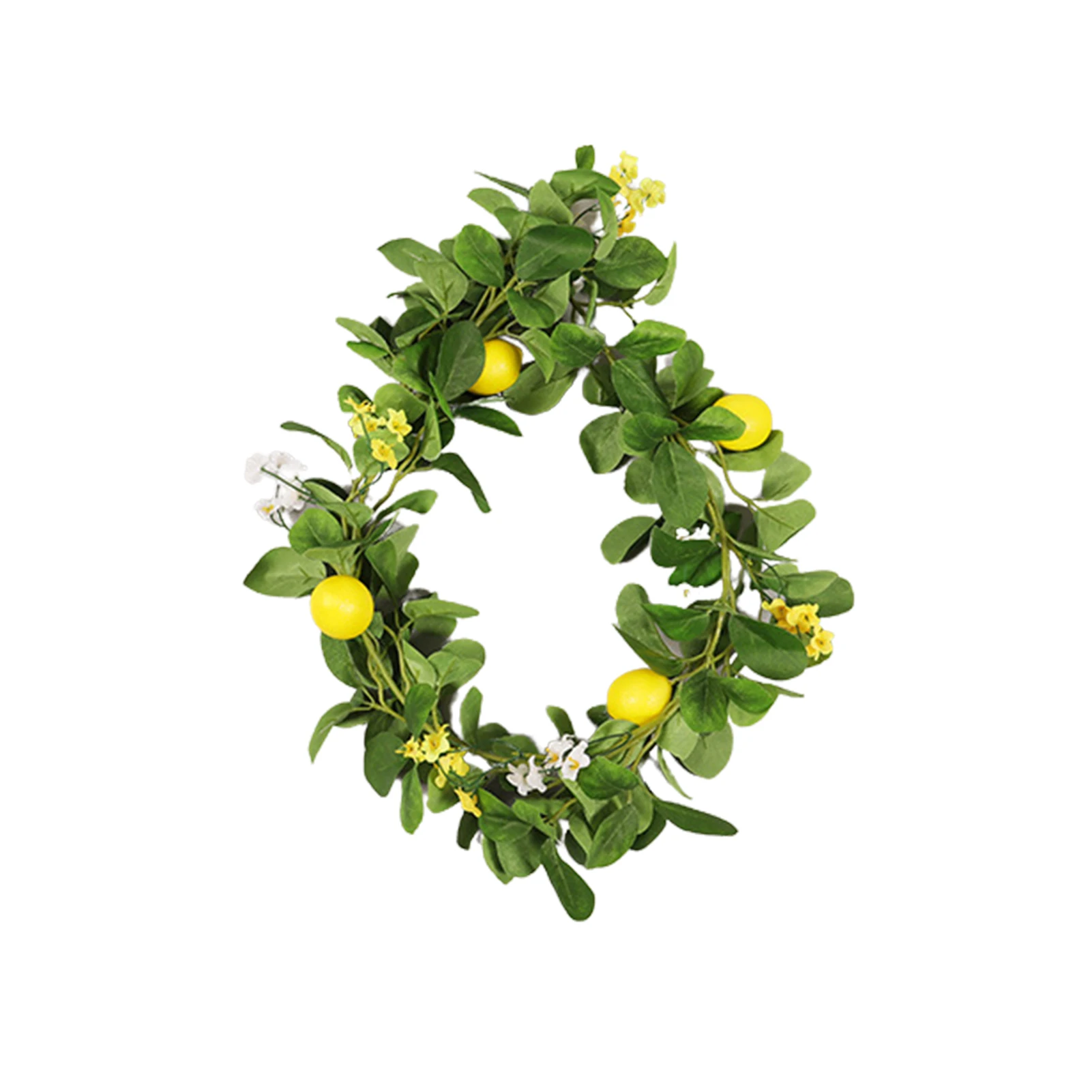 

Artificial Lemon Hanging Lemon Rattan Fake Lemon Garland with Green Leaves Yellow Flowers Front Door Kitchen Outdoor Decor