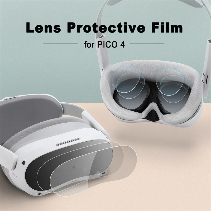 Lens Protective Film for PICO 4 Scratch-proof Dust-proof Soft Panel Membrane VR Glasses Protection Set Accessories Hifylux Parts