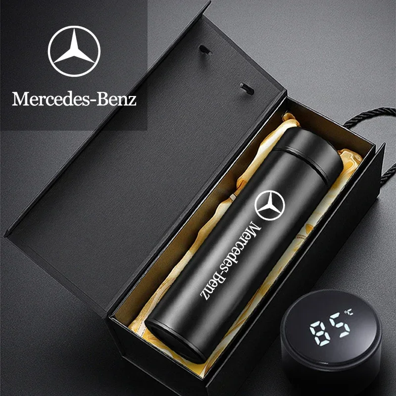 Портативный автомобильный умный термос чашка с дисплеем температуры для Mercedes Benz