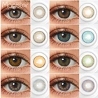 Цветные контактные линзы ed, 1 пара, цветные контактные линзы для глаз, синие, серые, коричневые линзы, годовые линзы натурального цвета глаз, 2 шт., для красоты, полипиленты