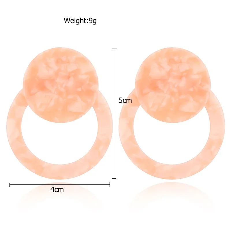 Висячие серьги VIVILADY женские круглые ювелирные украшения с геометрическим