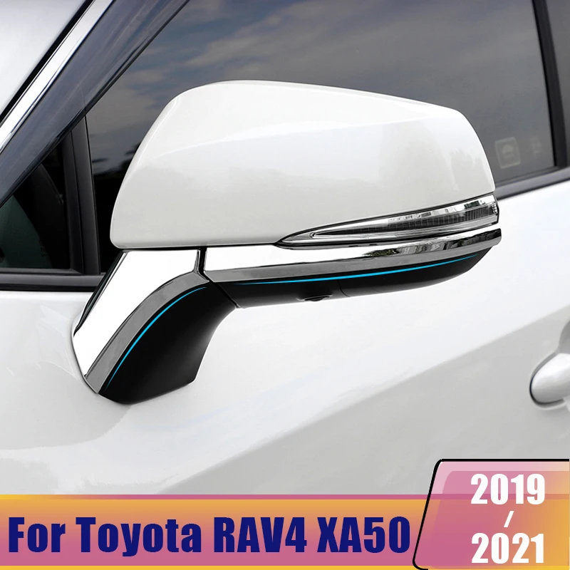 

Car Rearview Side Wing Mirror Base Cover Trim Exterior Moulding Strip For Toyota RAV4 RAV 4 XA50 2019 2020 2021 2022 Accessories