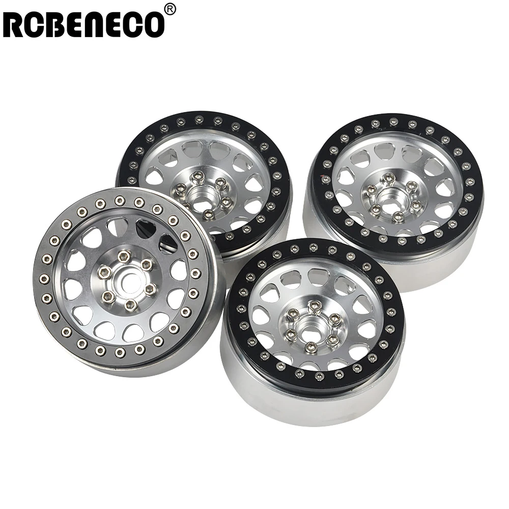 

RCBENECO Metal 2.2" Beadlock Wheel Hub Rim For 1/10 Axial SCX10 90046 Traxxas TRX4 TRX6 D90 Wraith RR10 D90 RC Crawler Car