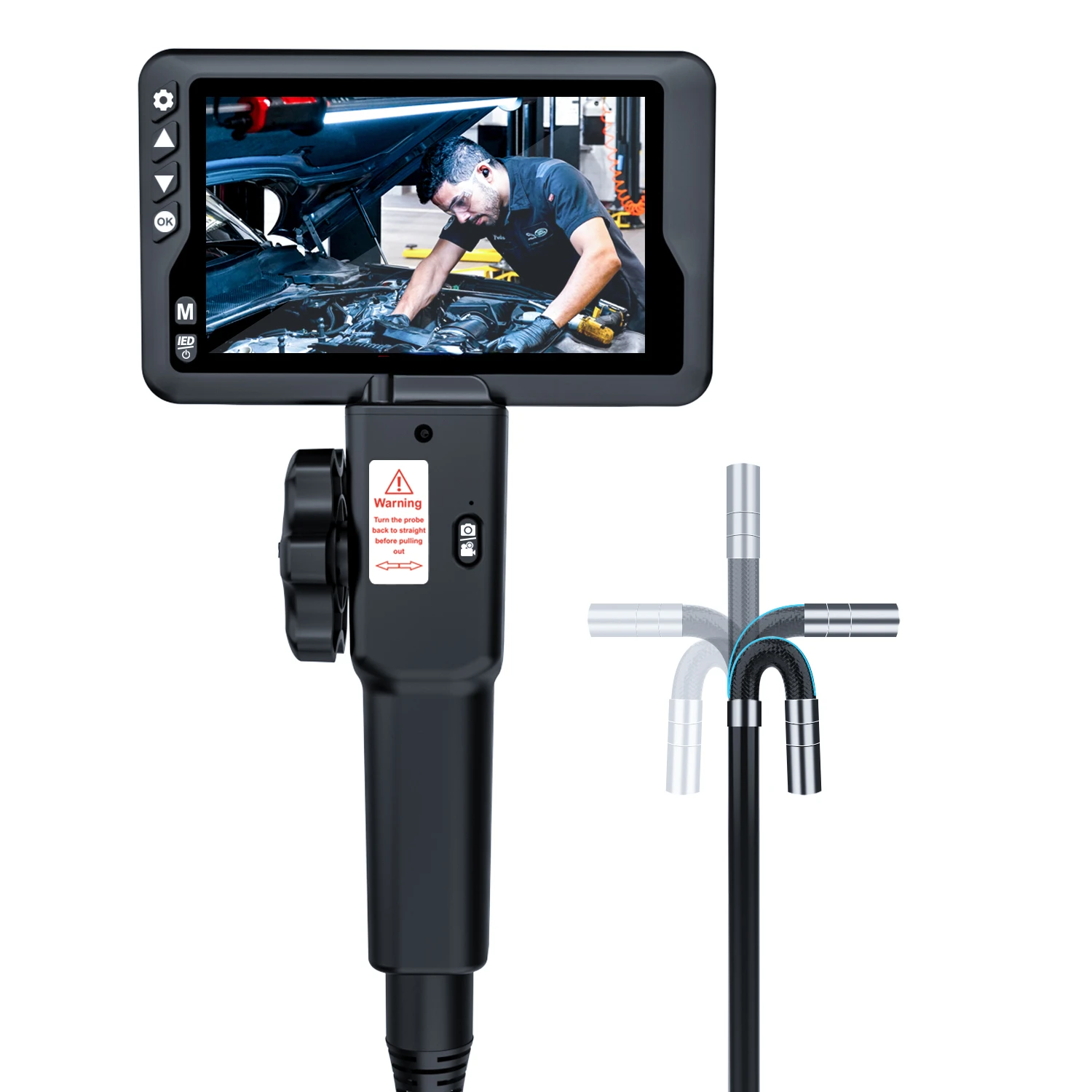 

Factory Selling 5.5mm Endoscope Camera Auto Electrical Diagnostic Tools 2 Ways Industrial Articulating Borescope