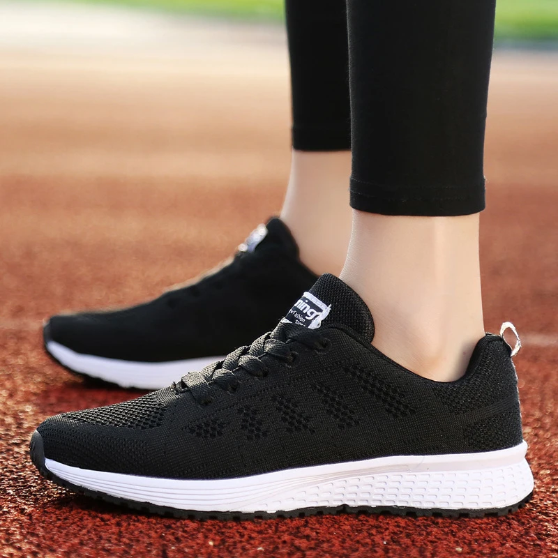 

2022 Fashion Sneakers Women Lace Up Women Casual Shoes Trainers Platform Shoes Flat Plus Size Female Footwear Zapatos De Mujer