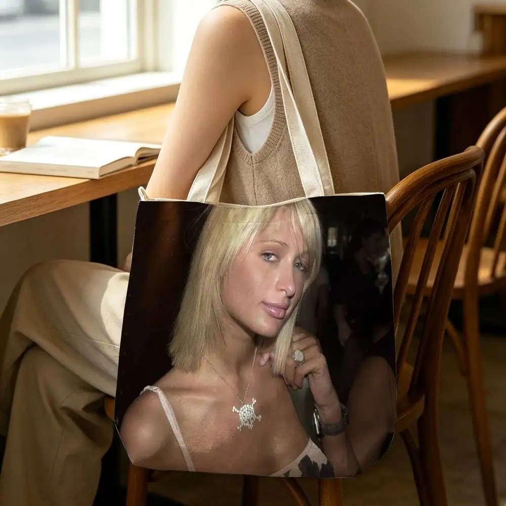 Фото Сумка-шоппер Paris Hilton Got Blow для женщин, многоразовая, на молнии, с вдохновляющими цитатами, наплечная сумка с принтом №2