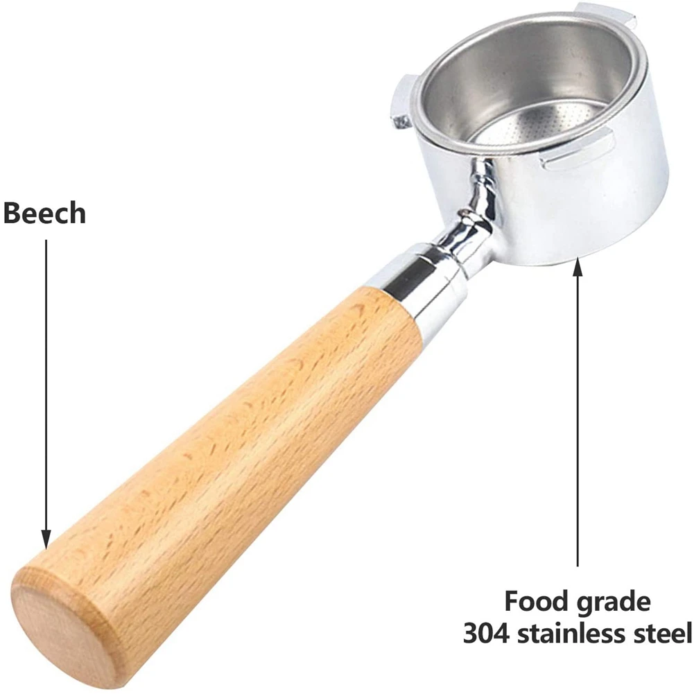 Бездонный фильтр для кофе диаметром 51 мм Delonghi EC680/EC685 съемный держатель