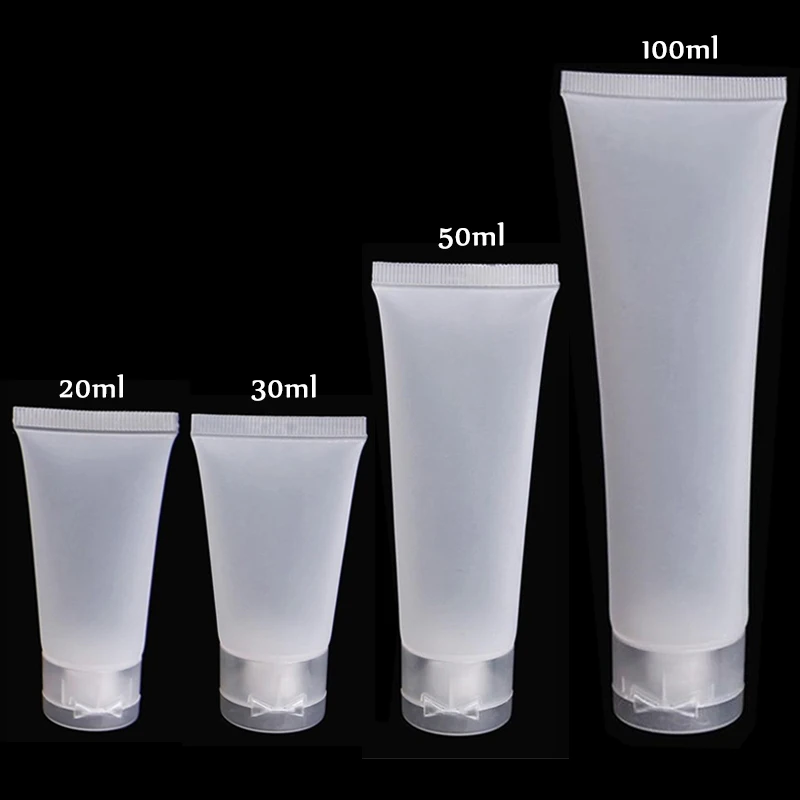 

Refillable Tube Scrub Matte Empty Cosmetic Bottle Soft Tubes with Cap Travel Squeeze Make Up Container Refillable Bottles