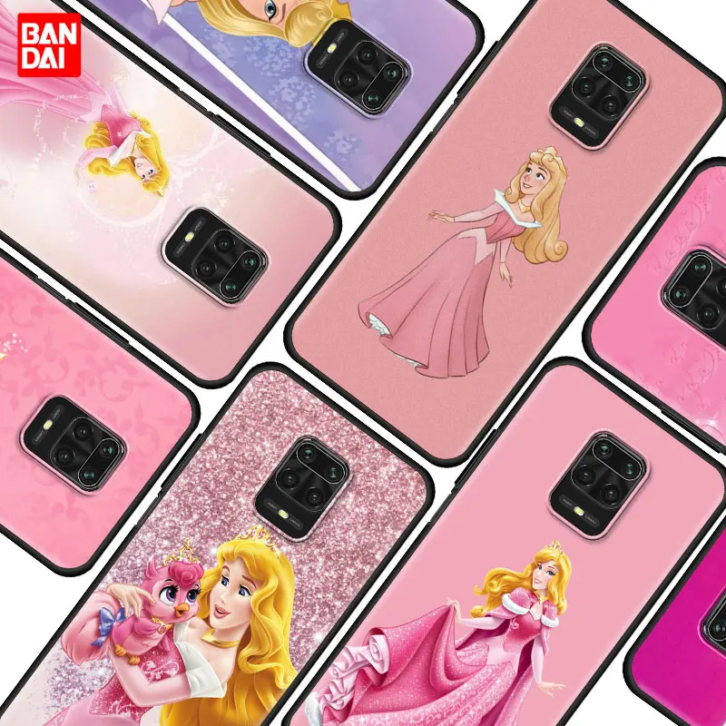 

Case for Xiaomi Redmi Note 7 8 9 9s 10 11 8T 11T Pro Plus 5G 4G Cell Soft Phone Shell Bag Korea Belle Disney Princess Aurora