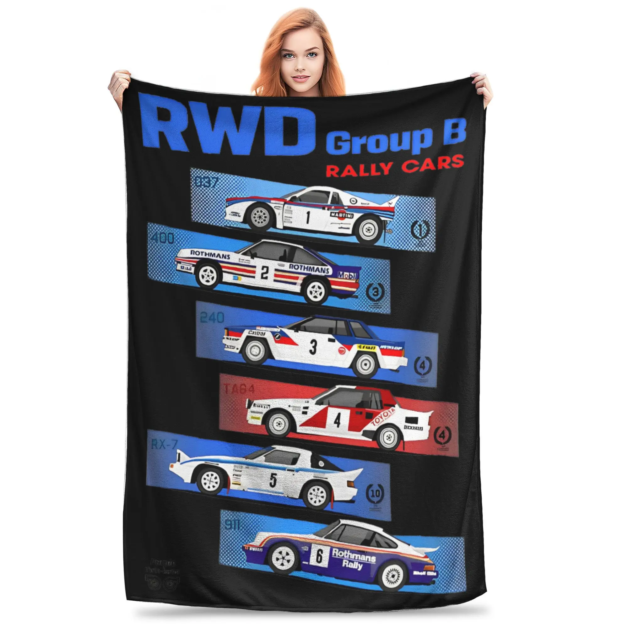 Группа B RWD ралли Rars плед-одеяло для дивана гоночный автомобиль Легенда мягкое