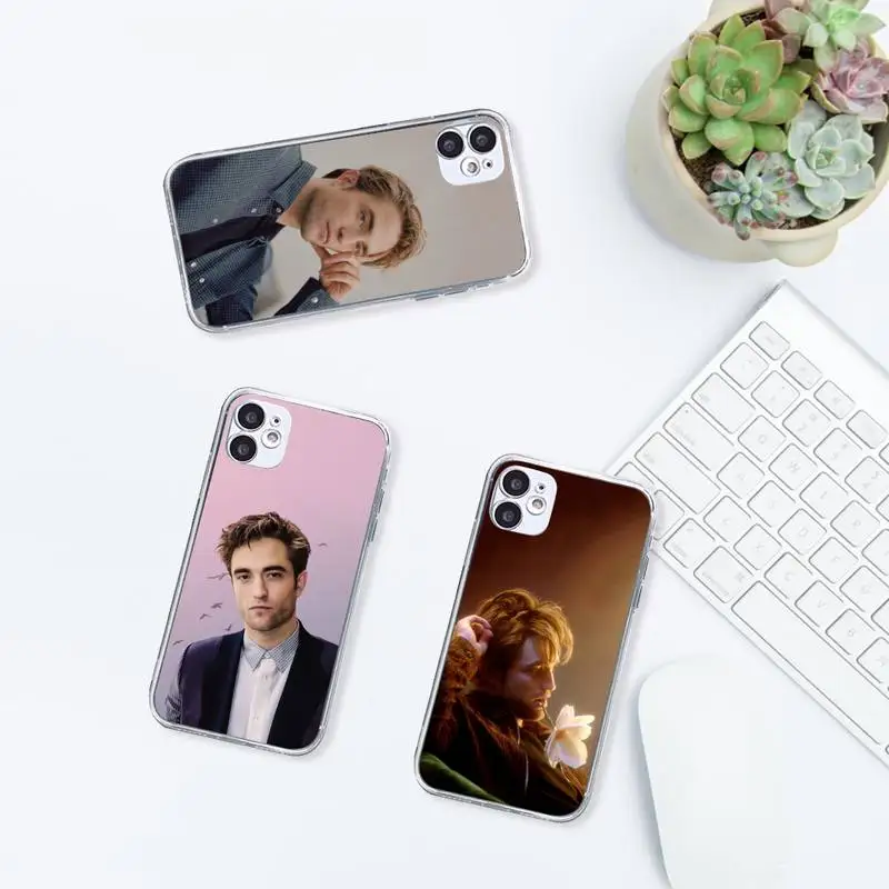 

Robert Pattinson British actors Phone Case Transparent soft For iphone 12 11 13 7 8 6 s plus x xs xr pro max mini