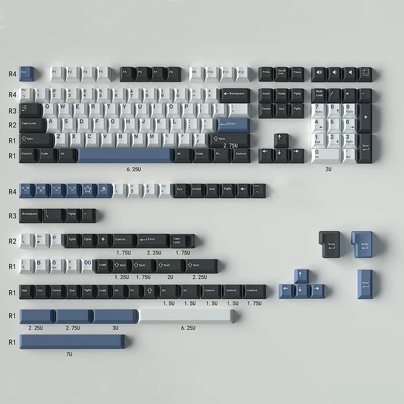 Фото Колпачки для клавиш GMK Cherry Profile Double Shot PBT Keycap для Cherry Mx Switch Механическая клавиатура Olivia Arctic Red Samurai Wob Shoko №3