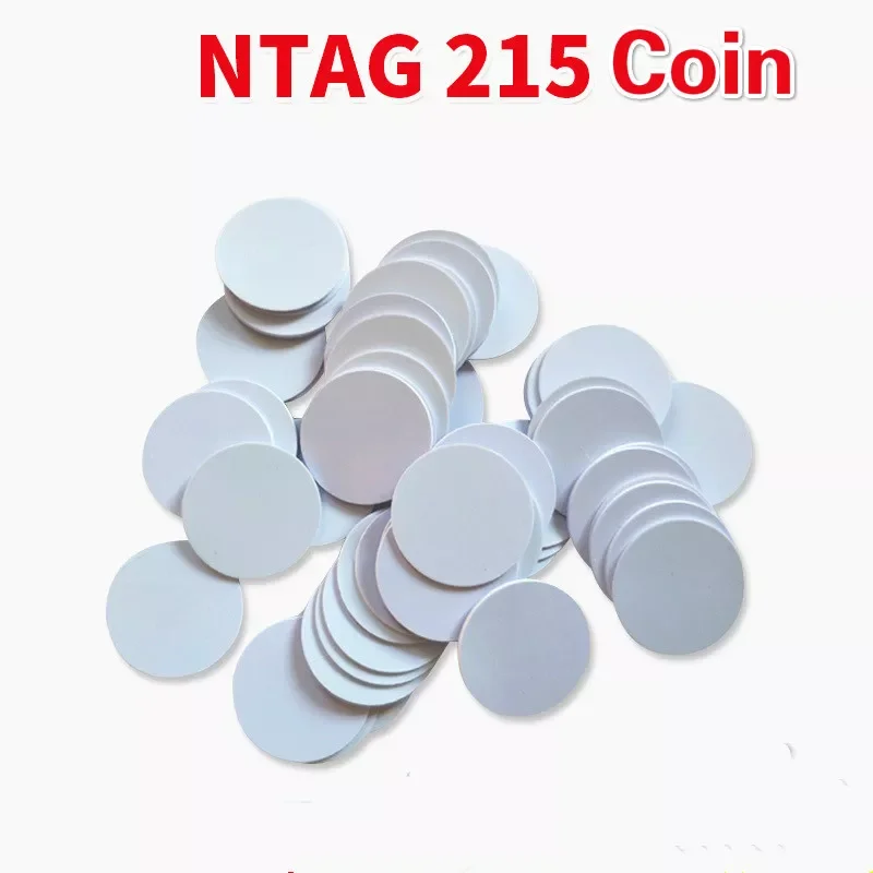 

10/5/1pcs NFC Ntag 215 Coin Universal 25mm Ultralight RFID Access Control Responsive Waterproof Dust-proof Game Phone Label Tags