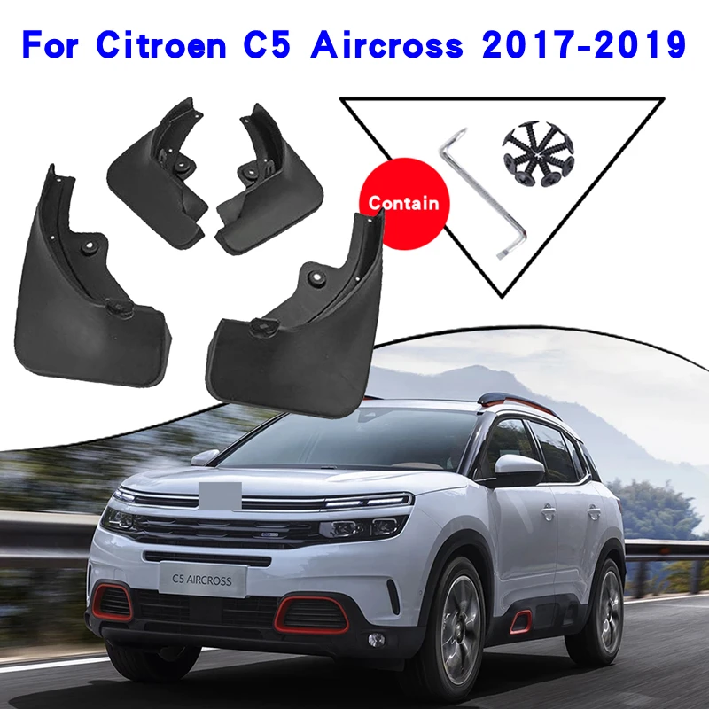 Car Fender Accessories For Citroen C5 Aircross 2019 2018 2017 Mudguards Splash Guards Fender Mudflaps Car Fender Mud Flaps