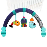 1pc crib hanging sea animal pattern developmental educational bedside bell rattle for baby infants