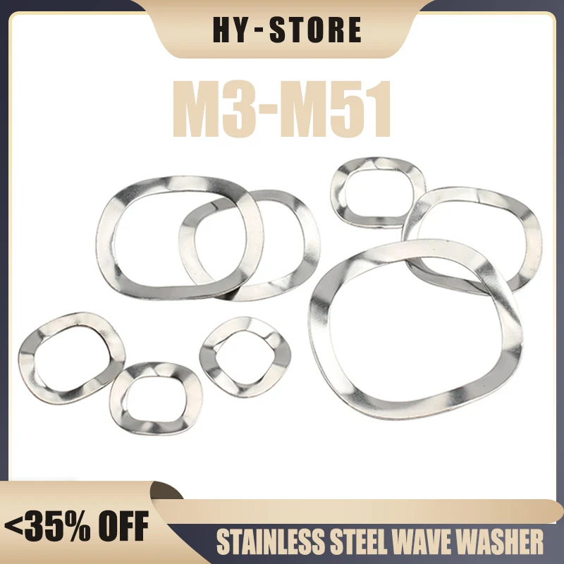 

Шайбы Crest Wave 3304 SS M3-M51 нержавеющая сталь