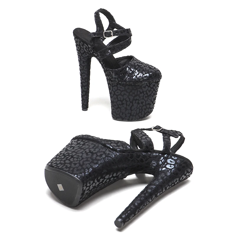 Leecabe 20CM/8Inch Women's Platform Sandals  party High Heels Shoes Pole Dancing Shoes