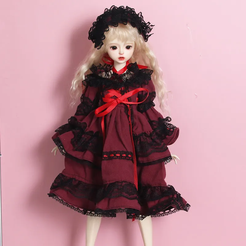 Фото Новая одежда для кукол 30/45/60 см, платье Алиса для кукол BJD 1/3, 1/4, 1/6, аксессуары для кукол, игрушки для девочек, набор для переодевания. №5