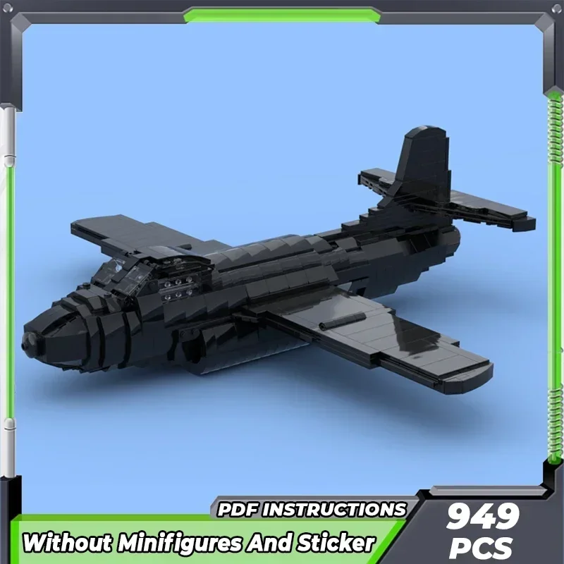 Moc Building Bricks Модель военного оружия F3D Air Knight Fighter Технология модульных блоков