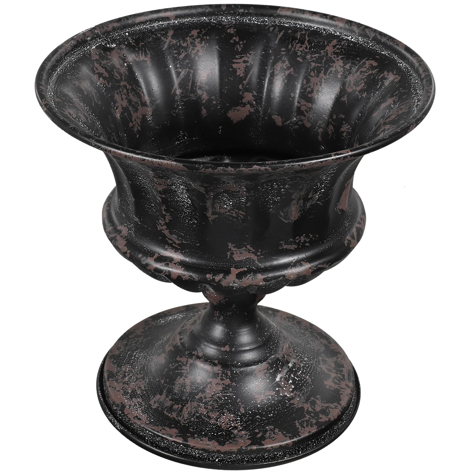 

Flower Vase Planter Pot Urn Pedestal Vases Garden Wedding Trumpet Metal Tall Iron Vintage Arrangement Pots Retro Roman