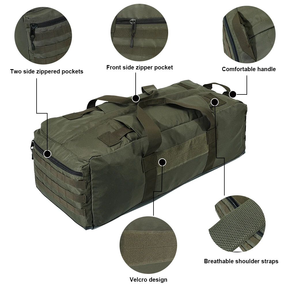 SINAIRSOFT Тактический 80L рюкзак большой емкости охотничье снаряжение тренировочное