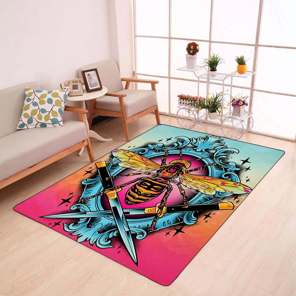 

Мультяшные животные бабочки коврики для гостиной мягкие коврики для ванной комнаты Декоративные Коврики для спальни дверные коврики для д...