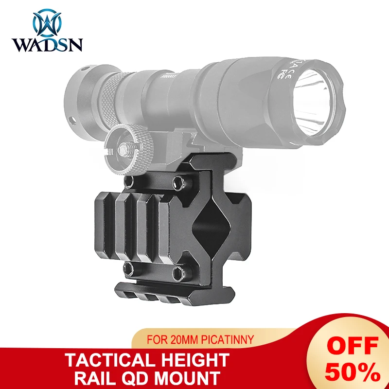 

WADSN Tactical Universal Barrel Mount (3 slot) AR15 Rifle QD Mount M600 M300 Flashlight Base PEQ15 DBAL Laser Airsoft Hunting