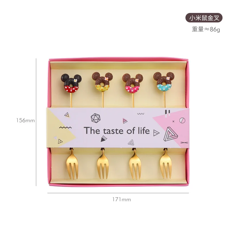 

MINISO Десертная вилка с Микки и Минни Маус