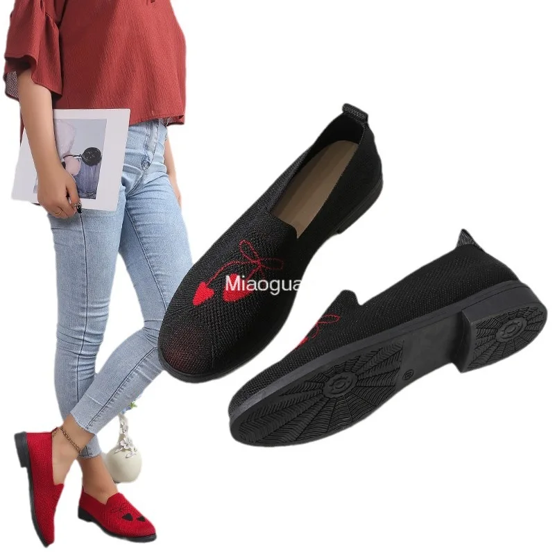 Лето-Осенняя мода 2024 новые женские туфли на плоской подошве сетчатые лоферы