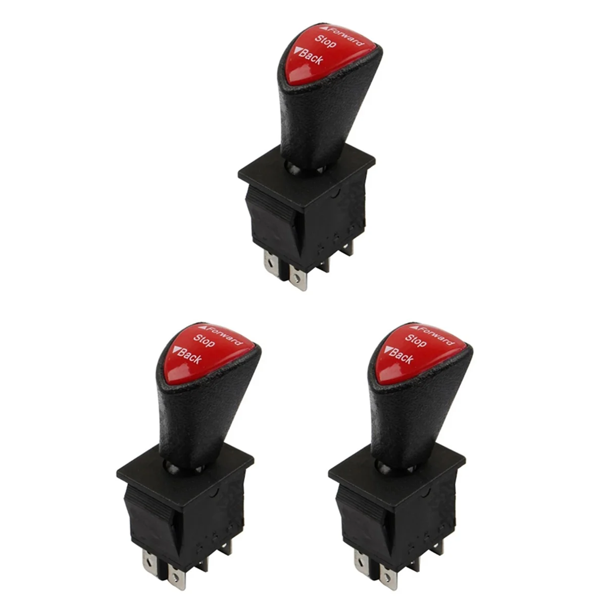 

3X Forward-Stop-Back DPDT 6Pin Latching Slide Rocker Switch KCD4-604-6P Car Switch