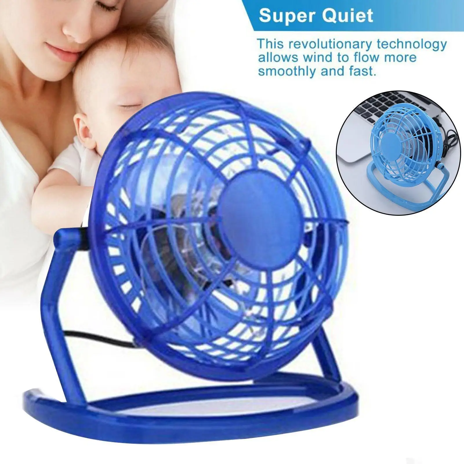 

Настольный мини-вентилятор с USB-портом, 5 в пост. Тока