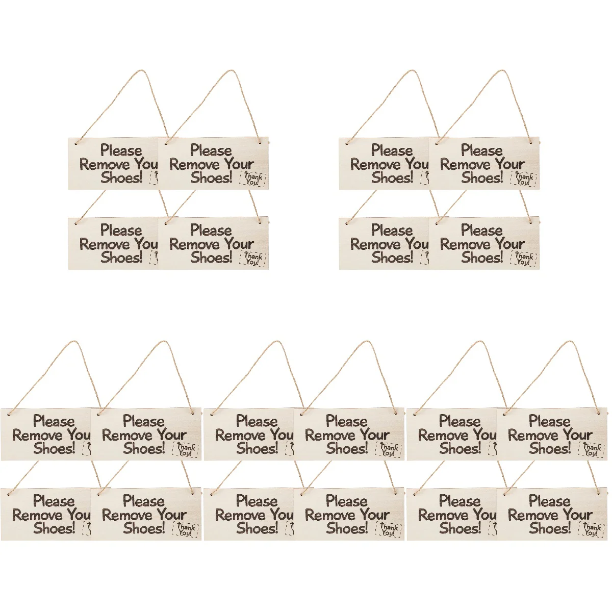 

20 pcs Door Hanging Sign Shoes Off Sign For Front Door Remove Shoes Sign For Front Door Take Your Shoe Off Sign
