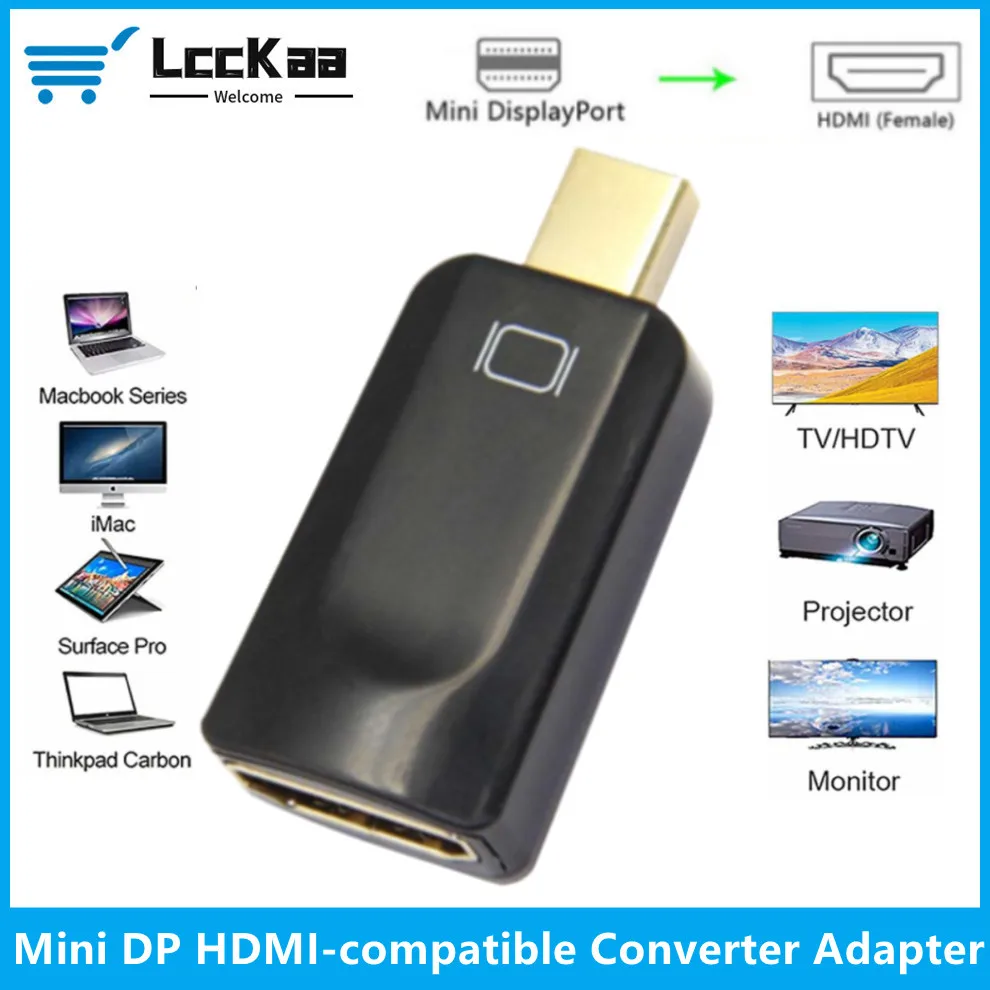 

HD 1080P Thunderbolt Mini DP к HDMI-совместимый преобразователь Mini Displayport к HDMI-совместимый адаптер для Apple MacBook Air Pro