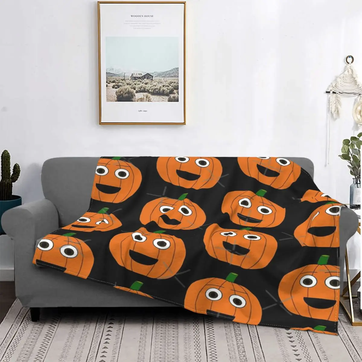 

Manta de calabaza excada, colcha para cama