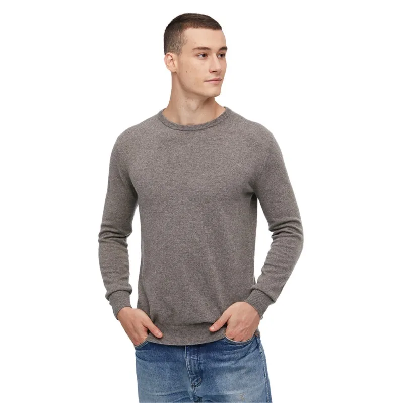 

Мужской кашемировый свитер с длинным рукавом и круглым вырезом