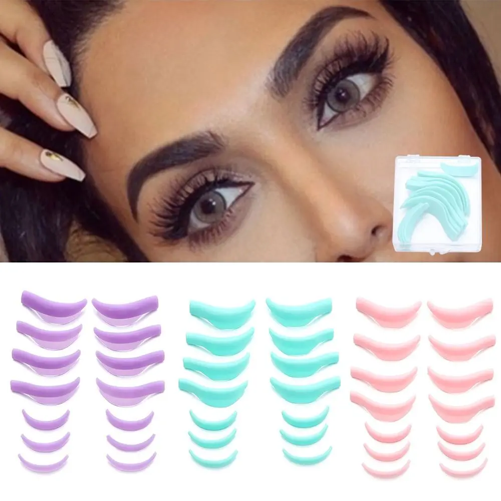 

7 пар, силиконовые накладки на глаза для наращивания ресниц