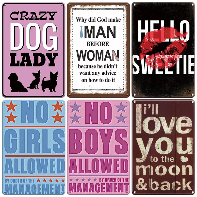 

Retro Vintage Humorous Funny Words Metal Sign Tin Sign Decorative Plaque Iron Art Painting for Yard Garage Man cave Wall Decor