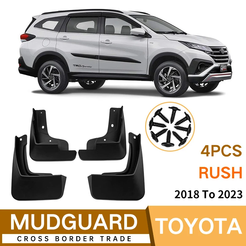 

For TOYOTA RUSH 2018 To 2023 Car Mud Flaps Mudguards Splash Wheel Guards Mudflap Baffle Fender Accessories Auto Parts