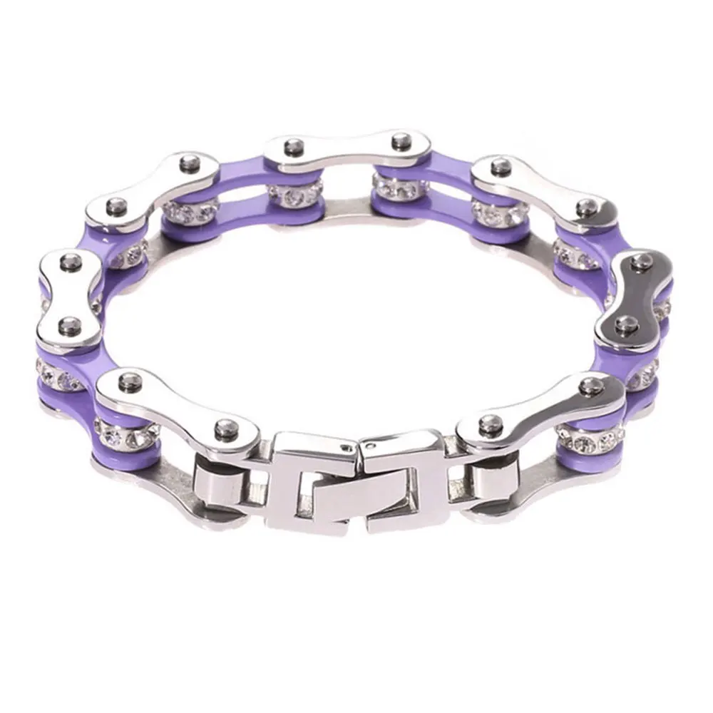 Женские браслеты на цепочке в стиле панк из нержавеющей стали