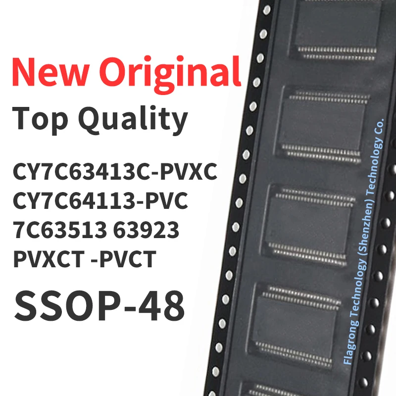 

10 PCS CY7C63413C-PVXC CY7C64113-PVC CY7C63513 CY7C63923 PVXCT -PVCT SSOP48 Chip IC New Original