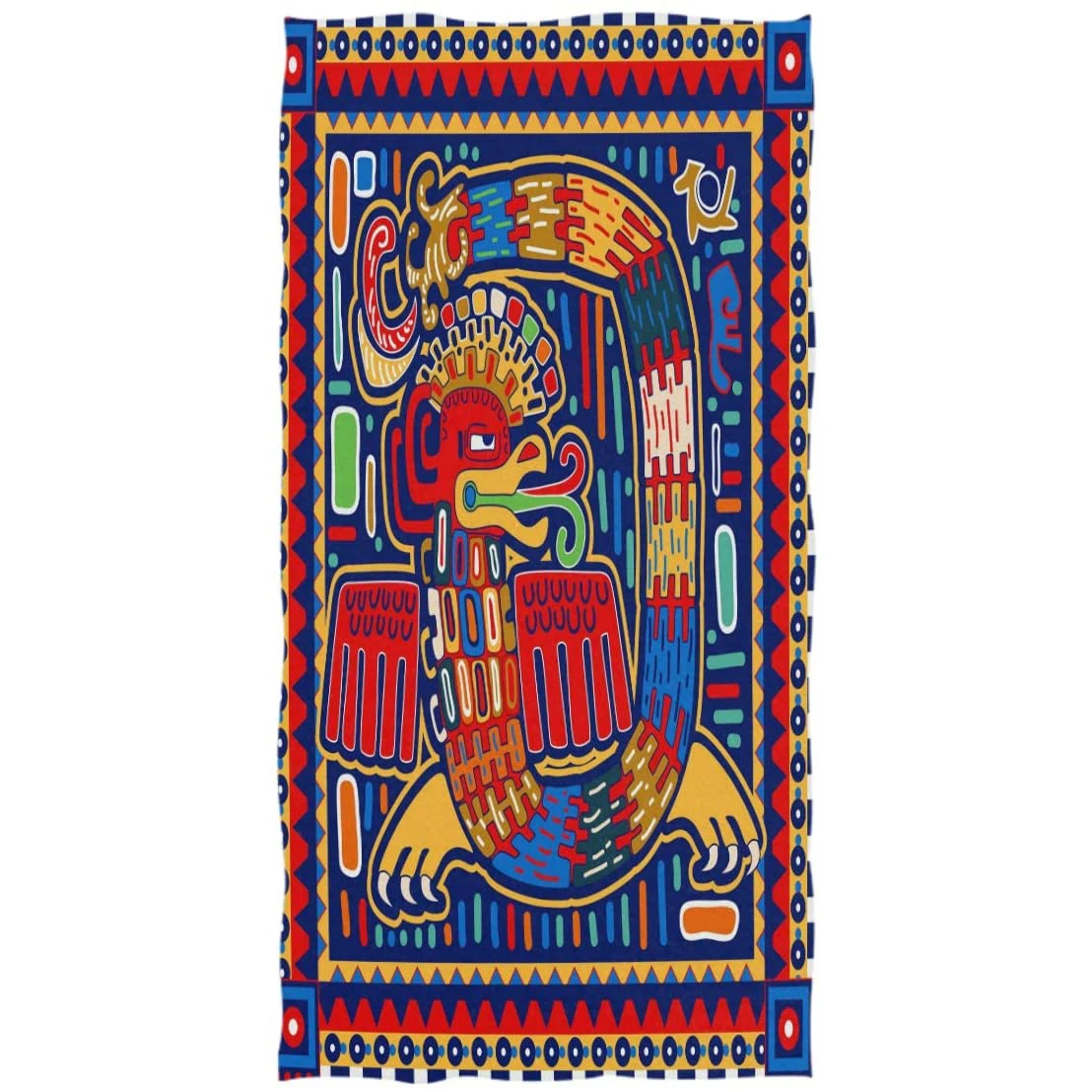 

Egyptian Mexican Quetzalcoatl Quick Drying Towel Suitable For Yoga Fitness Swimming And Other Places