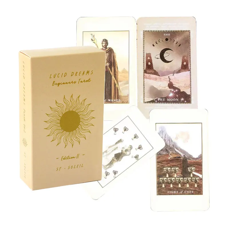 

New Card Lucid Beginners Tarot Card Fate Divination Family Party Paper Cards Game Tarot And A Variety Of Tarot Options PDF Guide