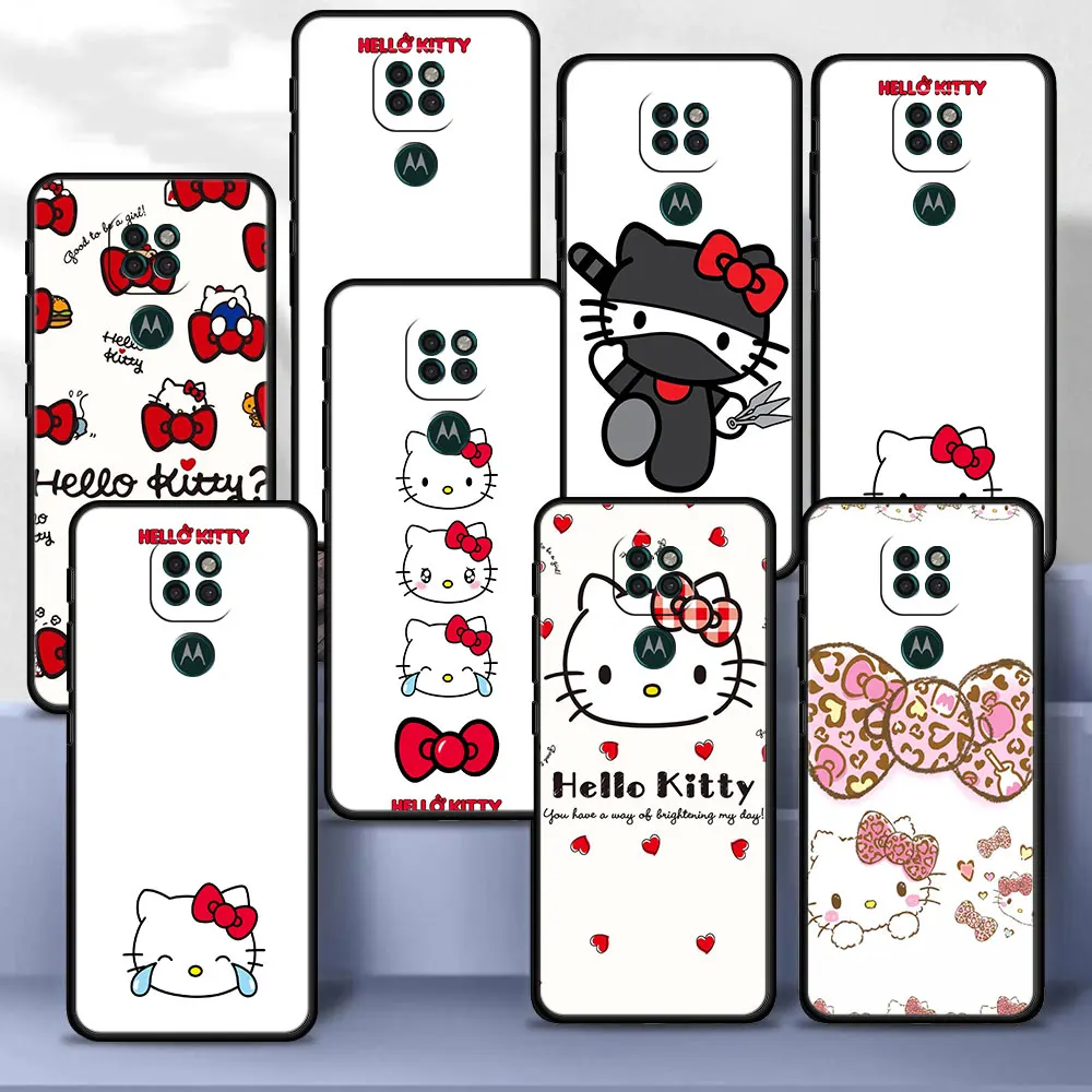 

Case Cover for Motorola Moto G30 G50 G60s G9 G8 One Fusion G Stylus Edge 20 Plus TPU Style Back Shockproof Hello Kitty Lovely
