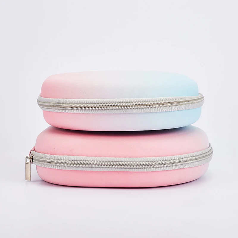 Сумка для хранения наушников с градиентным цветом рандомная искусственная ЭВА