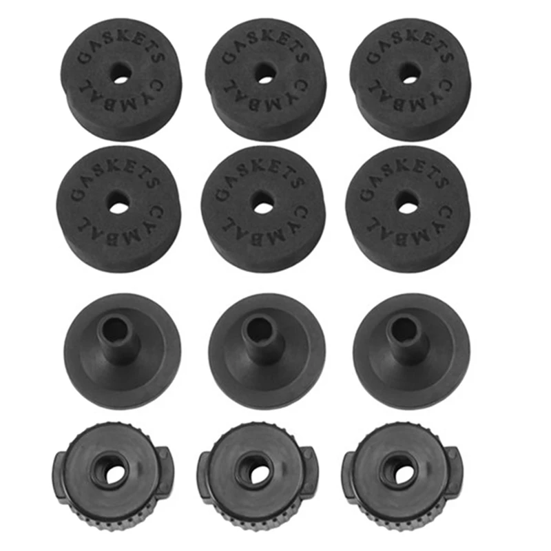 

12 шт. джазовый барабан, высокая посадка, набор тарелок с прокладками для тарелок, база, тарелка быстрая для гаек, аксессуары для барабана