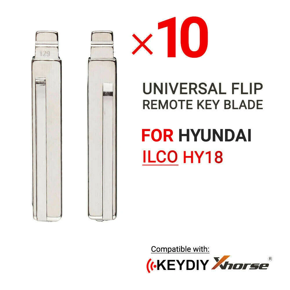 

10x Flip Remote Key Blades for Xhorse and Keydiy For Hyundai HY18