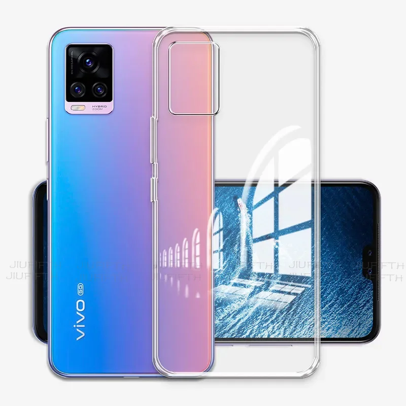 VivoS7 t a Funda Задняя крышка для Vivo S7 V2020A Прозрачный силиконовый мягкий чехол телефона