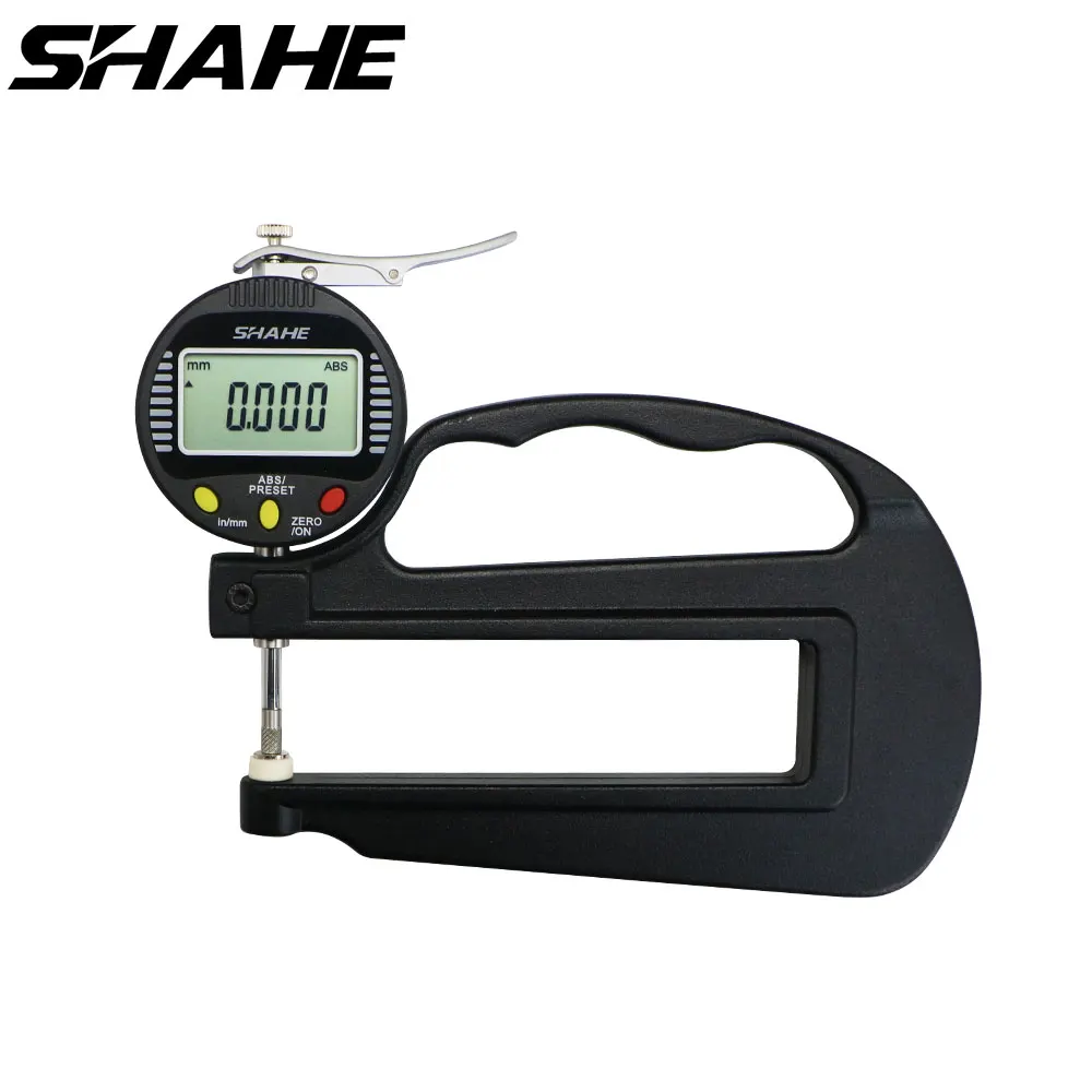 

SHAHE Digital Thickness Gauge 0.001mm 0-12.7mm/0.5" Electronic Micrometer Thickness Meter Inch/Metric with LCD Display