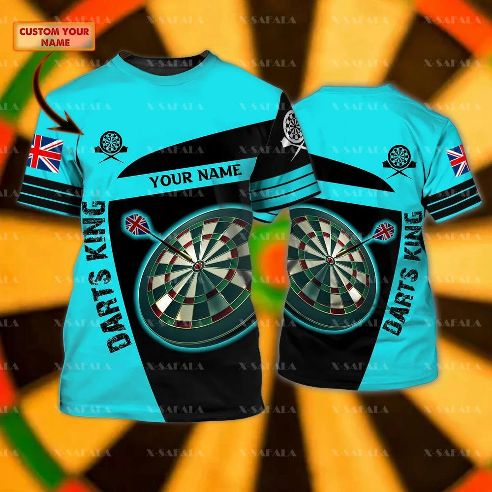 

Hobby Darts Customized Dart King Competitive Sports3D Printed High Quality T-shirt Summer Round Neck Men Female Casual Top-1