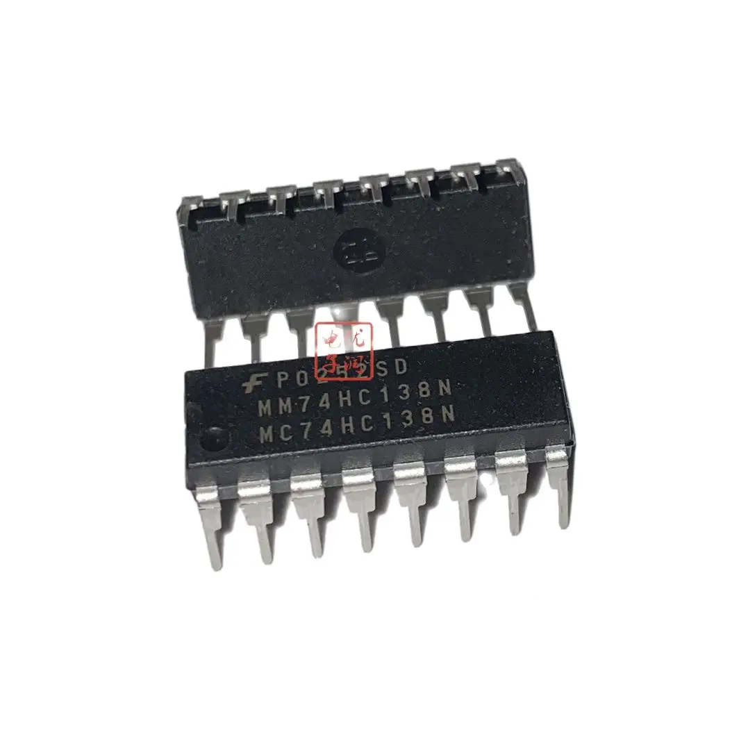 

50pcs/ MM74HC138N MC74HC138N DIP-16 [Original Authentic] Decoder/Decomposer IC Chip